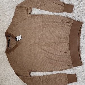 Sean John V Neck Sweater M brown (mt2)